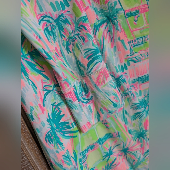 Lilly Pulitzer Luxletic Hadlee tennis jacket in the "Multi Perfect Match" print - Picture 6 of 9